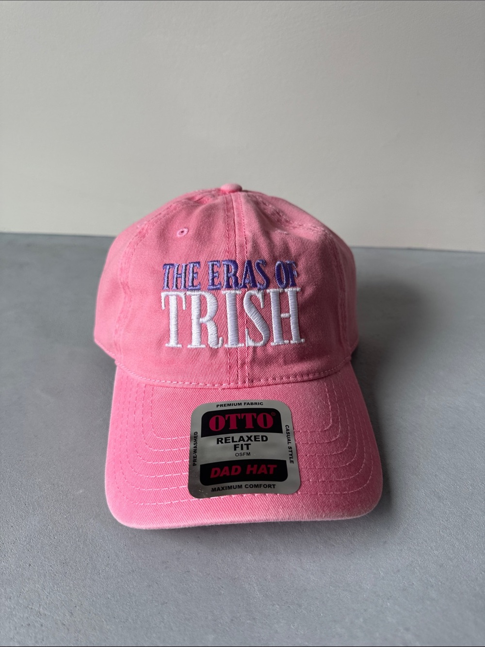 NWT THE ERAS OF TRISH TOUR TRIAHA PAYTAS PINK DAD HAT